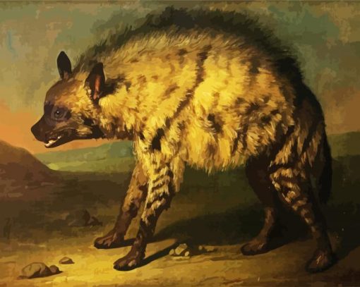 The Hyena Animal paint by numbers