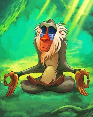 Rafiki Character paint by numbers