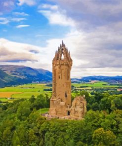 The Aesthetic National Wallace Monument paint by numbers