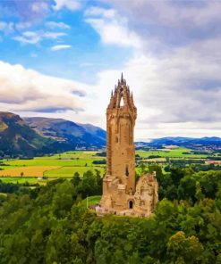 The National Wallace Monument paint by numbers