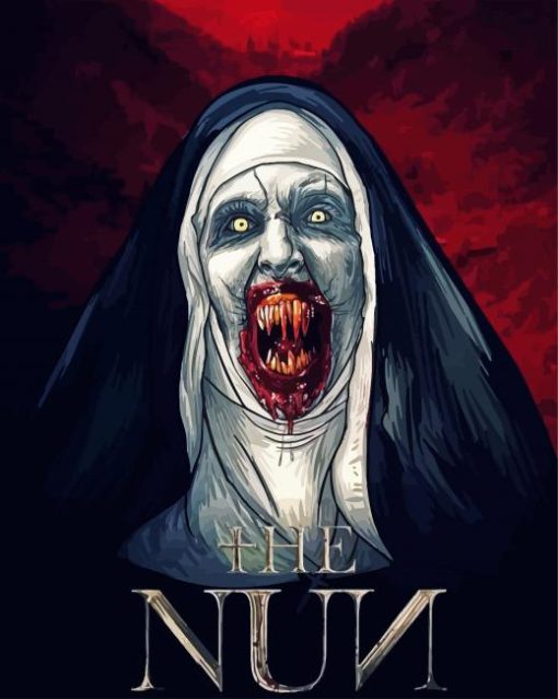 The Nun Movie paint by numbers