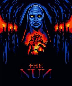 The Nun Movie Poster paint by numbers