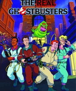 The Real Ghostbusters Animation Poster paint by numbers