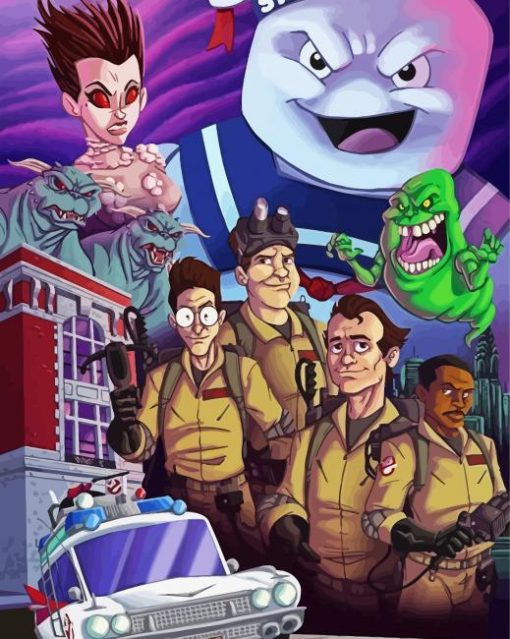 The Real Ghostbusters paint by numbers