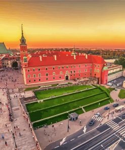 The Royal Castle In Warsaw paint by numbers