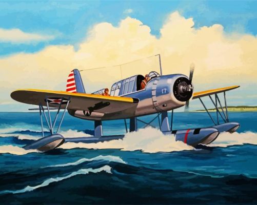 The Aesthetic Seaplane paint by numbers