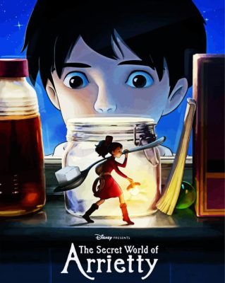 The Secret World Arrietty paint by numbers