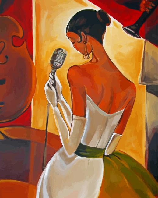 The Classy Singer Lady paint by numbers