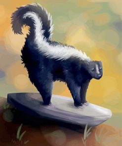 The Striped Skunk paint by numbers