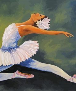 The Swan Girl Dancer paint by numbers