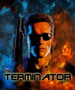 Terminator Movie Poster paint byb numbers