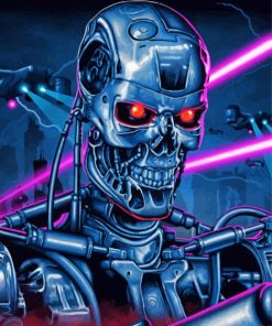 The Terminator Skynet paint by numbers