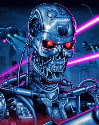 The Terminator Skynet paint by numbers