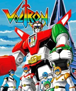 The Voltron Animation Poster paint by numbers