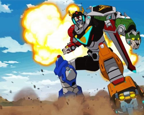 Lion Transformer paint by numbers