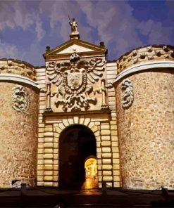 The Puerta De Bisagra paint by numbers