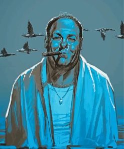 Tony Soprano Character paint by numbers