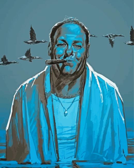 Tony Soprano Character paint by numbers