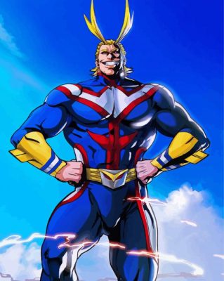 All Might Toshinori Yagi paint by numbers