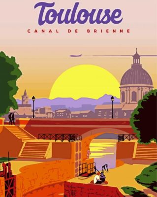Toulouse Poster paint by numbers