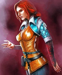 Triss Merigold Game Character paint by numbers