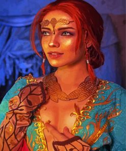 Beautiful Triss Merigold pâint by numbers