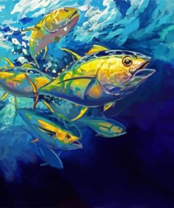 Tuna Fish Underwater Art paint by numbers