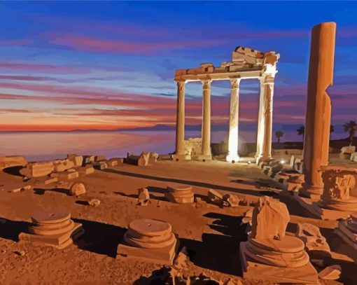 Aesthetic Temple Of Apollo paint by numbers