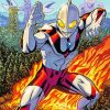 Ultraman Superhero paint by numbers