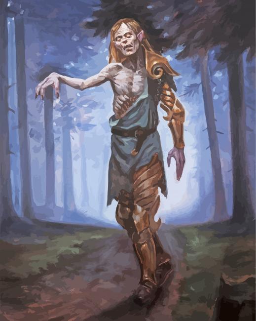 Undead Zombie paint by numbers