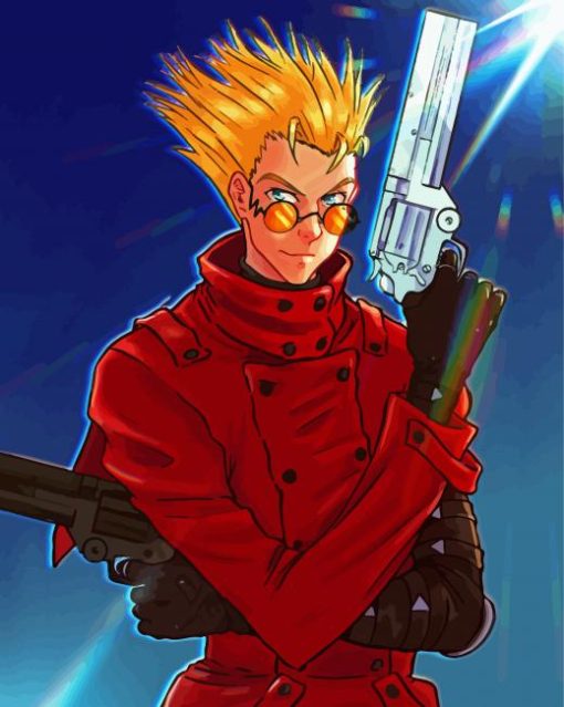 Vash The Stampede Character paint by numbers