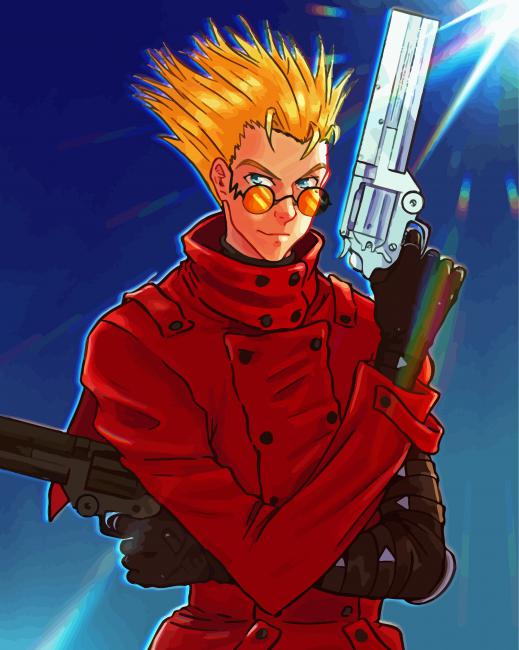 Vash The Stampede Character paint by numbers