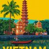 Vietnam Poster paint by numbers