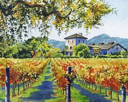 Vineyard Art paint by numbers