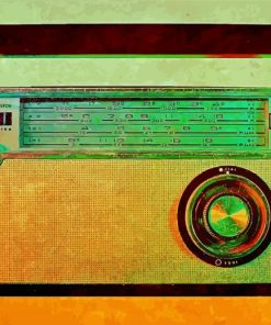 Vintage Radio paint by numbers