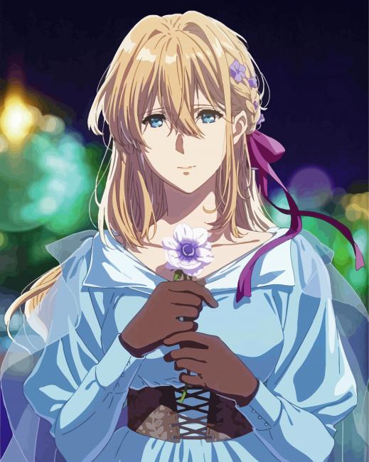 Violet Evergarden Manga paint by numbers
