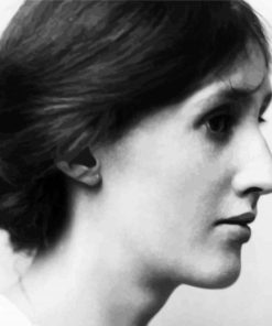 Virginia Woolf Side Profile paint byb numbers