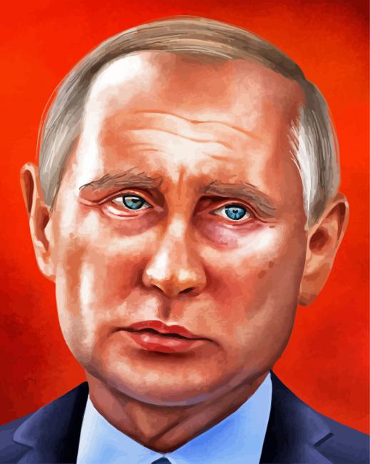 Vladimir Putin Illustration paint by numbers