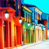 Colorful Buildings paint by numbers