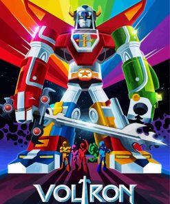 Voltron Pop Art paint by numbers