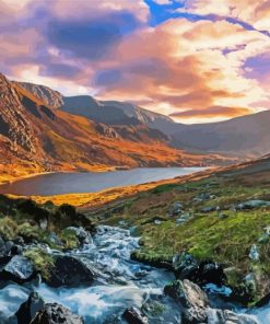 Snowdonia National Park paint by numbers