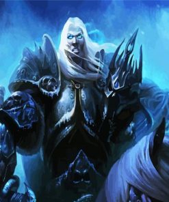 Arthas Menethil Character paint by numbers