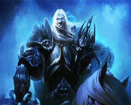 Arthas Menethil Character paint by numbers