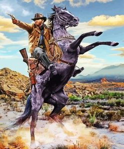 Western Cowboy paint by numbers