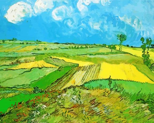 Wheat Fields Art paint by numbers