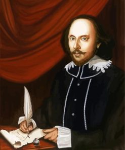 William Shakespeare Poet paint by numbers