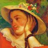 Woman In Straw Hat paint by number