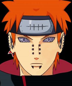 Yahiko Pain Akatsuki paint by numbers