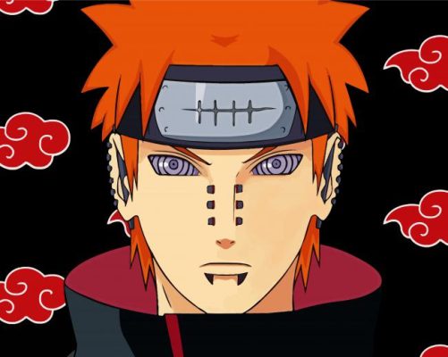 Yahiko Pain Akatsuki paint by numbers