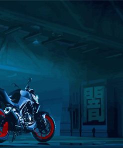 Yamaha MT Motorcycle paint by numbers